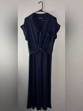 Just...Taylor Navy Short Sleeve Jumper (12)